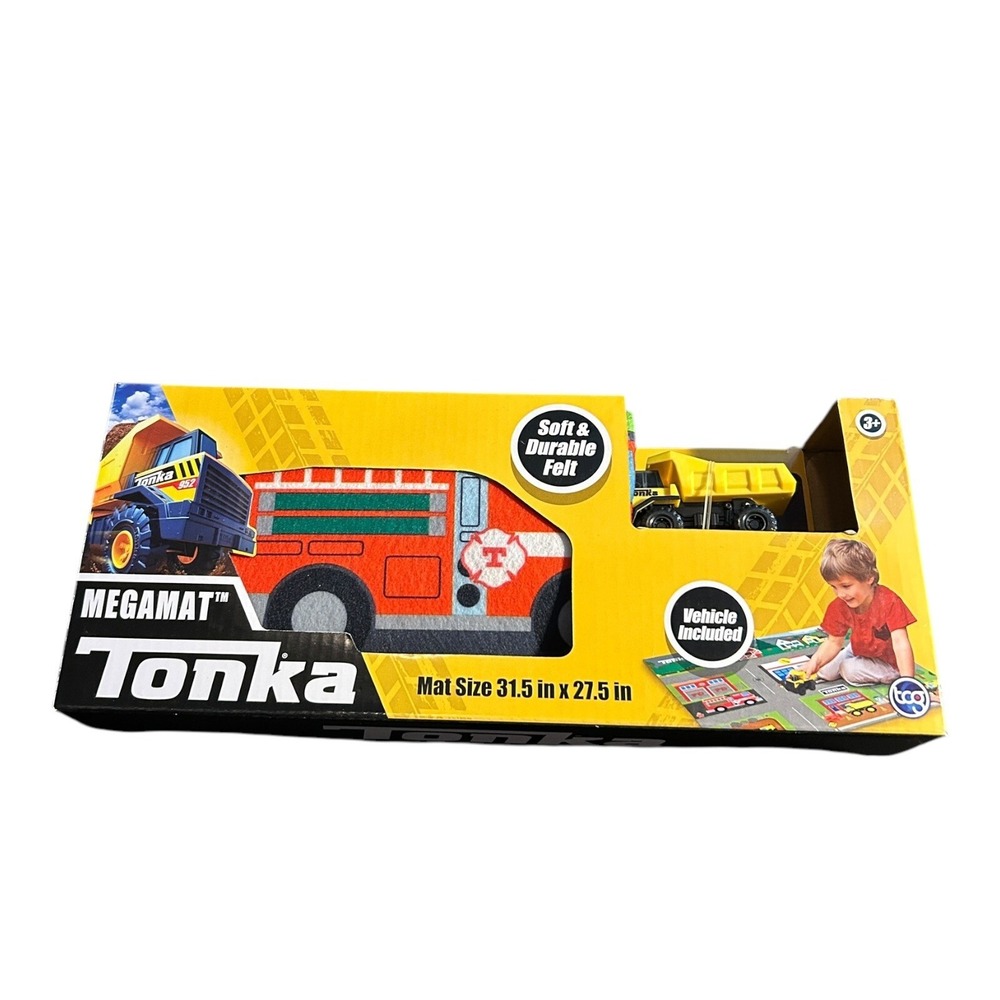 Megamat Tonka Truck Soft Durable felt 31.5 X 27.5 New